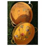 Pair Metal Garden Trays