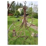 Twisted Barbed Wire Hanging Chandelier