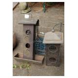 Copper Bird Feeder And Wire Feeder