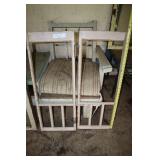 Pair Of Vintage Wooden Window Frames, No Glass