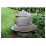 Large Round Galavanized Metal  Feeder.