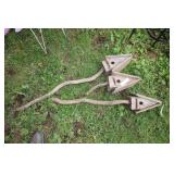 3 Wooden Bird Houses.