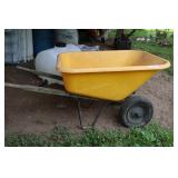 Yellow Wheel Barrow,two Flats.