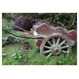 Cement Planter, Missing A Wheel