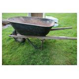 Wheel Barrow, Tire Needs Air.