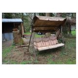 Swing Set, Awning Has Holes.