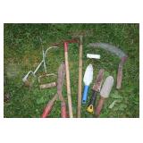 Hand Tools- Scythe, Shovels, Hoes