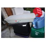 Stack Of Tubs, Some With Lids