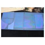 7 Pieces Of Fremont Sheet Glass, Largest 24"x17.5"