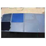 7 Pieces Of Fremont Sheet Glass, Blue Is 18"x15"