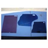 3 Pieces Of Fremont Sheet Glass, Red Is 16"x20"