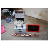 Assorted Home Decor, Candle Holder, Figurines.