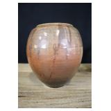 Brown Glazed Stoneware Vessel,  Sasha Makovkin