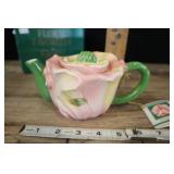 Mini Teapot, Hand Painted, Floral Favorites, In Bx