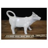 Vintage Porcelain Cow Creamer Pitcher, White