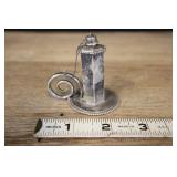 Sterling Silver Personal Bedside Oil Lamp, Miniatu