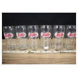 Set Of 6 Vintage Pepsi Cola Glasses, Syrup And Sod