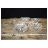 Assorted Crystal Candy Dishes, Chips To