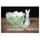 Beatrix Potter Bunny And Cabbage Planter, Porcelai