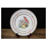 C T Germany, Hand Painted Plate, Floral And Gold R