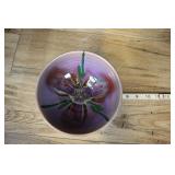 Orcas Island Pottery Bowl, Purple Glazed, Signed