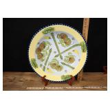 Veggie Platter With Molded Pea Pods Around Rim, To