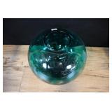 Green Glass Display Bowl, Vase