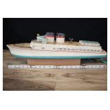 Vintage Keystone Wooden Boat Model, Made In Usa