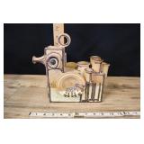 Vintage Stoneware Duck Sculpture, Signed 1964