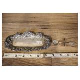 Sterling Silver Butter Plate And Spoon