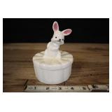 Vintage Bunny Dresser Box