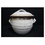 Covered Stoneware Bundt Pan, Hand Thrown