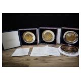 Franklin Mint Bicentennial Commemorative Plates, J