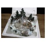 Vintage Dept 56 Village Pine Point Pond, New In Bo