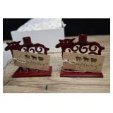 Pair Of Lamb Candlestick Holders