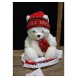 Original Vintage Jingle Bear With Tags, Hat And Mi