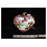 Vtg Mercury Glass Christmas Heart Ornament