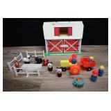 Vintage Fisher Price Barn With Accessories