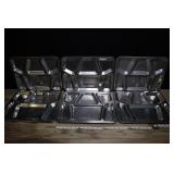 6 Military Issue Stainless Steel Divided Mess Plat