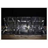 6 Military Issue Stainless Steel Divided Mess Plat