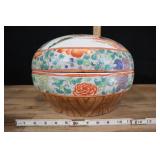 Large Porcelain Covered Chinese Bowl.