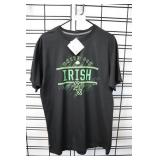 Whitesox Irish T-shirt, Black, Large, New