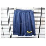 Blue Navy Gym Shorts, X-large