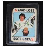 Joe Namath - 1971 Topps Puzzle Piece 5 Yard Loss