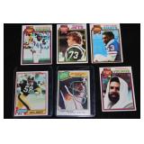 6 Vintage Football Cards - Jim Marshall, 1977 Reco