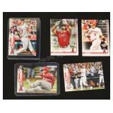 5 Cards - 2 Pujols, 2 Trout, 1 Harper