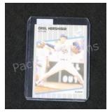 Orel Hershiser Uer Fleer Card - Incomplete Back
