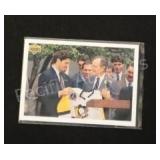 Former President George H. W. Bush And Mario Lemie