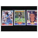 3 1989 Score Rookie Cards  Craig Biggio, Ricky J