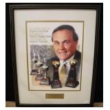 Purdue Univ. Coach Gene Keady Framed Plaque